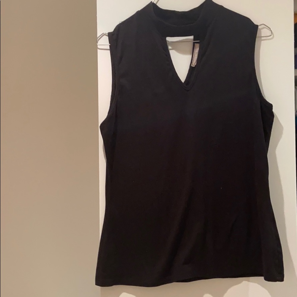 BLACK CHOKER SHIRT